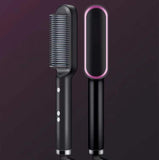 New 2 In 1 Hair Straightener Hot Comb Negative Ion Curling Tong Dual-purpose Electric Hair Brush