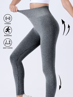 3 Pack Yoga Leggings Ribbed Seamless Workout High Waist  Over Athletic Exercise Leggings My Store