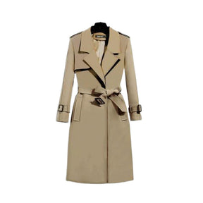 Elegant Slim-fit Slimming Waist Mid-length Trench Coat My Store