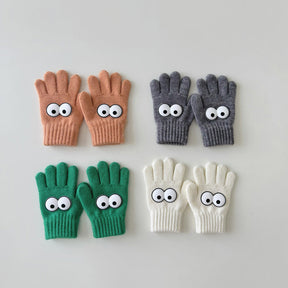 Warm Wool Knitted Five-finger Baby Gloves My Store