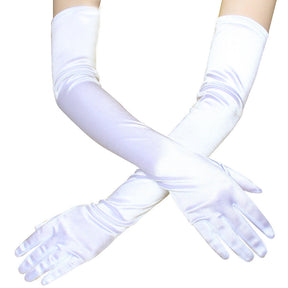 Women's Long Dress Satin Gloves My Store