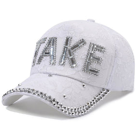 Rhinestone TAKE Women's Baseball Cap Summer Lightweight Breathable My Store