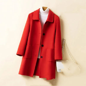 Korean Style Double-sided Cashmere Woolen Coat My Store