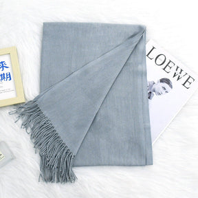 Annual Meeting Warm Cashmere Tassel Scarf My Store