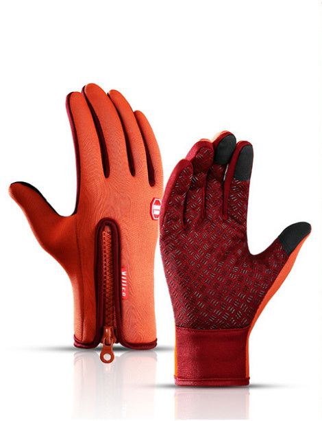 Winter Gloves Touch Screen Riding Motorcycle Sliding Waterproof Sports Gloves With Fleece My Store