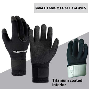 35MM Diving Mittens Wear-resistant Kevlar Titanium Coating Cold-proof Warm Non-slip Water Puncture-proof My Store