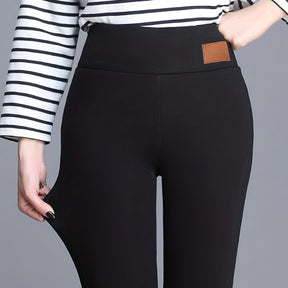 Women's Cashmere Fleece-lined Thickened Autumn And Winter Leggings My Store