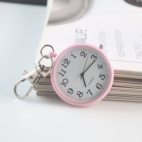 Clear Numbers Luminous Watch Keychain Pocket Watch My Store