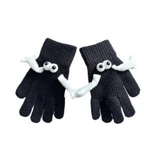 Couple Magnetic Warm Gloves Cute Doll Hand Gloves My Store