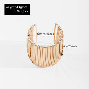 Fashion Wide Surface Alloy Bracelet Glossy My Store