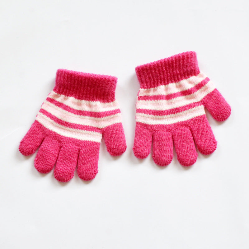 Autumn Winter Thermal Velvet Knitted Gloves My Store