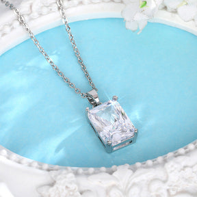 Women's Square Diamond Necklace Creative Pendant My Store