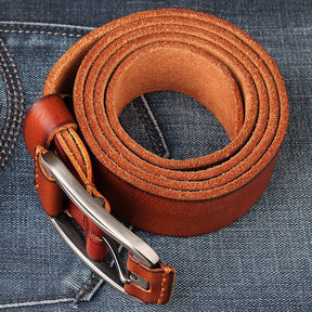 One Layer Single First Cowhide Men's Leather Belt Casual Pidai Pin Buckle My Store