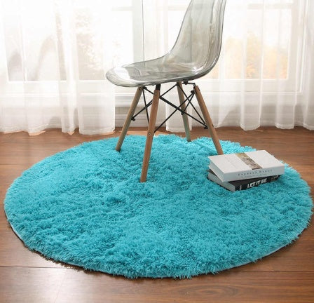 Fluffy Round Rug Carpets For Living Room Decor Faux Fur Carpet Kids Room Long Plush Rugs For Bedroom Shaggy Area Rug Modern Mat My Store