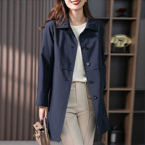 Women's Trench Coat Mid-length Fashionable Elegant Top Coat Overcoat My Store