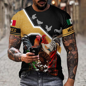 Eagle And Snake T-shirt Loose Round Neck Men's Short Sleeve T-shirt My Store