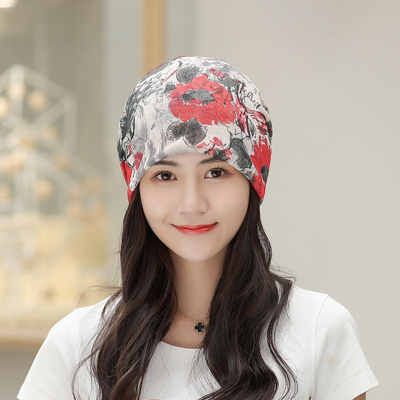 Baotou Silk Scarf Thin Air Conditioning Hat After Chemotherapy My Store