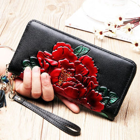 Leather zipper Korean style first layer leather wallet My Store