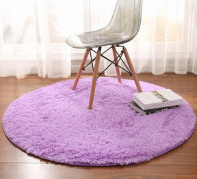 Fluffy Round Rug Carpets For Living Room Decor Faux Fur Carpet Kids Room Long Plush Rugs For Bedroom Shaggy Area Rug Modern Mat My Store