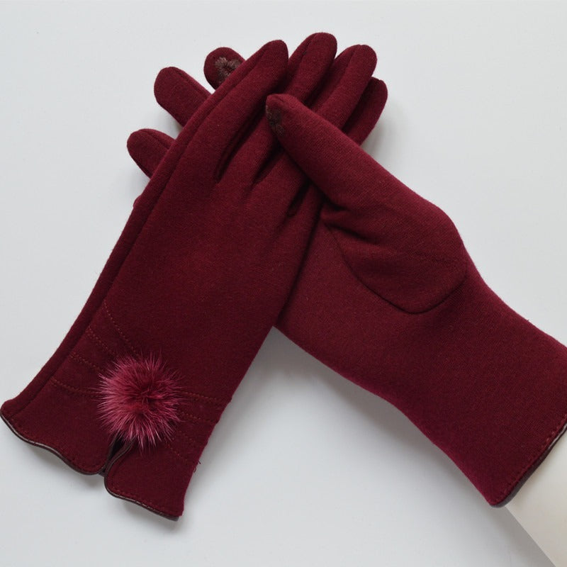 Women's Winter Warm Spun Velvet Gloves My Store