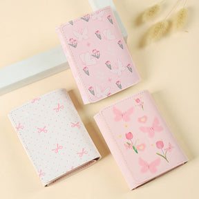 Butterfly-patterned Short Style Three-fold Wallet Multifunction My Store