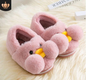 Winter cute cartoon kids cotton shoes for men and women baby shoes small yellow duck cotton slippers children My Store