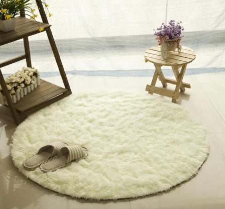 Fluffy Round Rug Carpets For Living Room Decor Faux Fur Carpet Kids Room Long Plush Rugs For Bedroom Shaggy Area Rug Modern Mat My Store