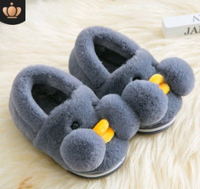 Winter cute cartoon kids cotton shoes for men and women baby shoes small yellow duck cotton slippers children My Store