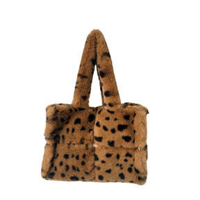 Leopard Print Tote Shoulder Messenger Bag Large Capacity My Store