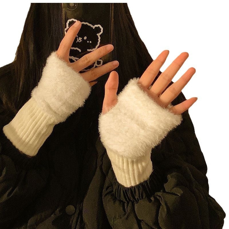 Women's Autumn And Winter Thermal Knitting Gloves My Store