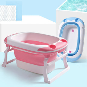 Baby folding tub large can sit thick bath tub My Store