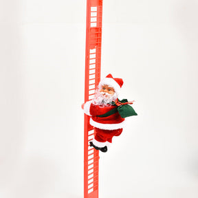 Climbing Ladder Electric Santa Claus Climbing Red Ladder Doll Toy My Store