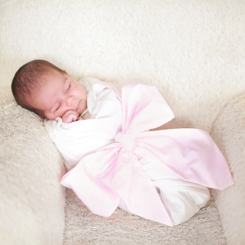 Swaddling cloth with cotton bow My Store