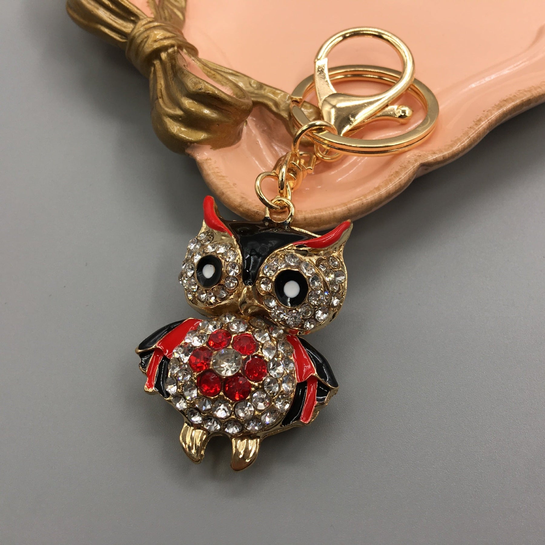 Owl Keychain Enamel Artware Cartoon Cute My Store