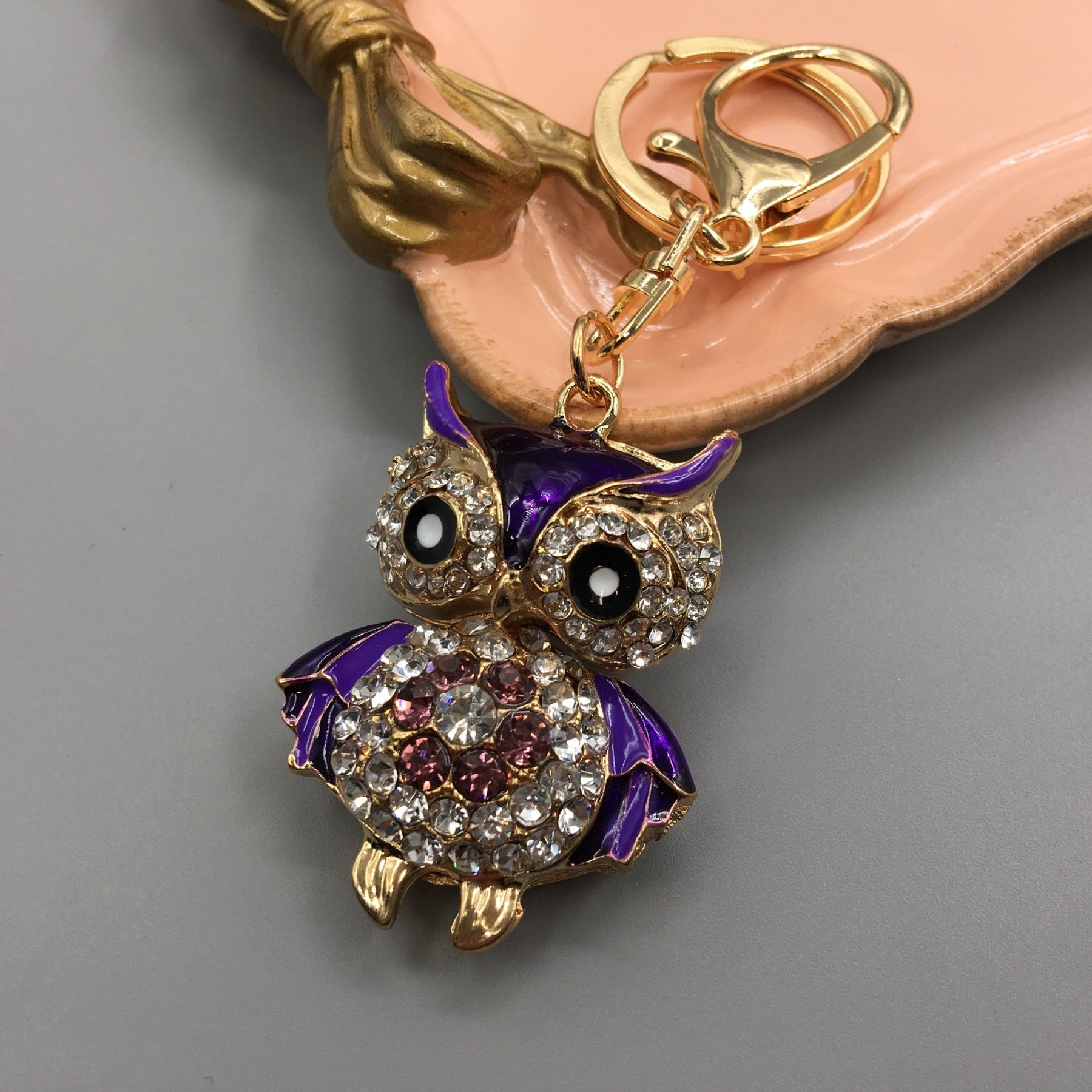 Owl Keychain Enamel Artware Cartoon Cute My Store