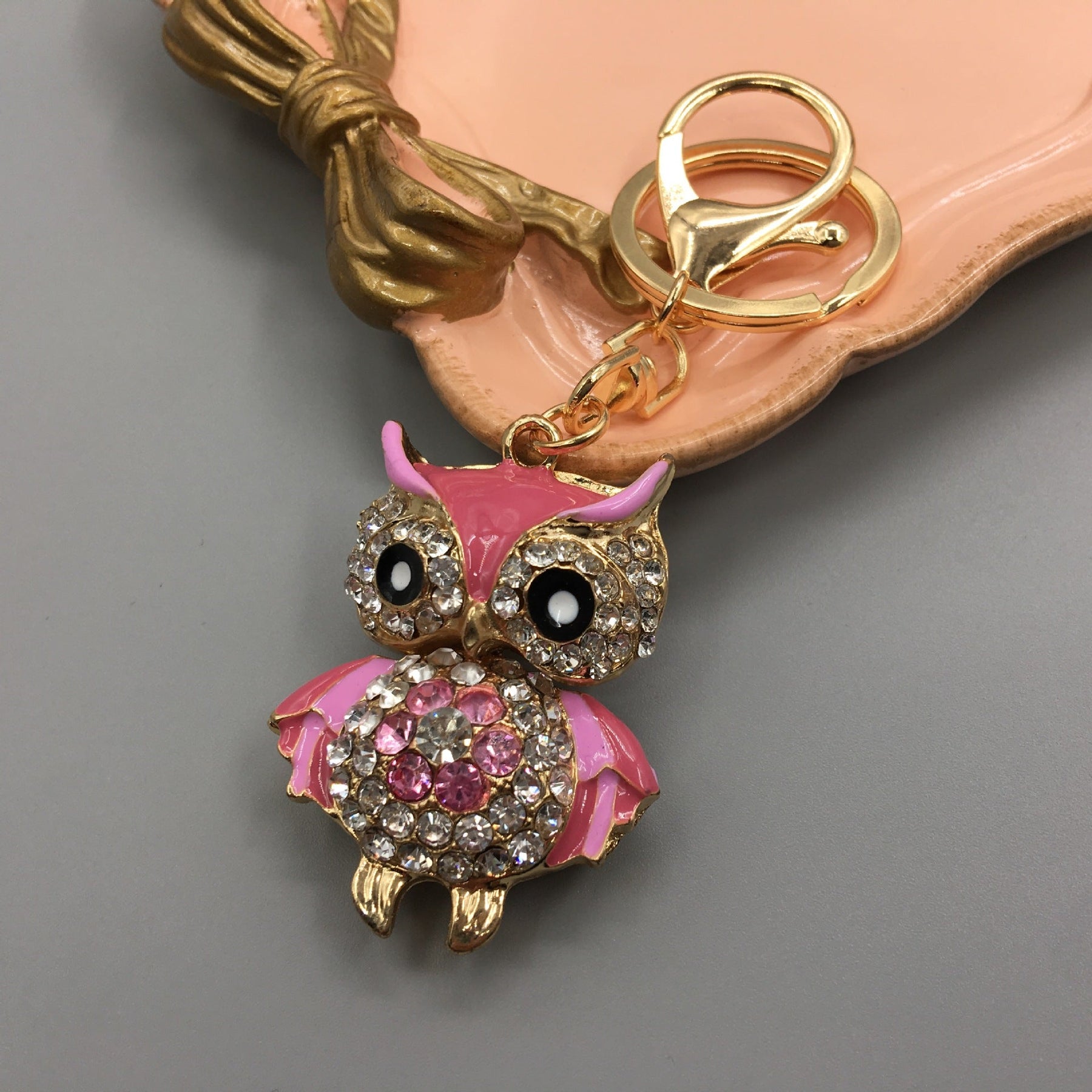 Owl Keychain Enamel Artware Cartoon Cute My Store