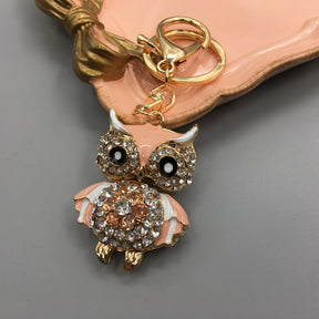 Owl Keychain Enamel Artware Cartoon Cute My Store