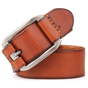 One Layer Single First Cowhide Men's Leather Belt Casual Pidai Pin Buckle My Store