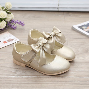 Girls Shoes White Leather Shoes Bowknot Girls Children Princess Shoes My Store