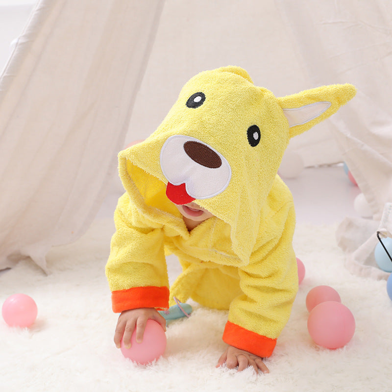 Cartoon Cute Animal Modeling Baby Bath Towels Baby Bathrobes Cotton Children's Bathrobes Baby Hooded My Store