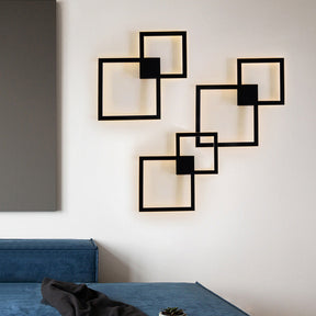 Modern Creative Geometric Square Aisle Wall Decoration Lamps My Store