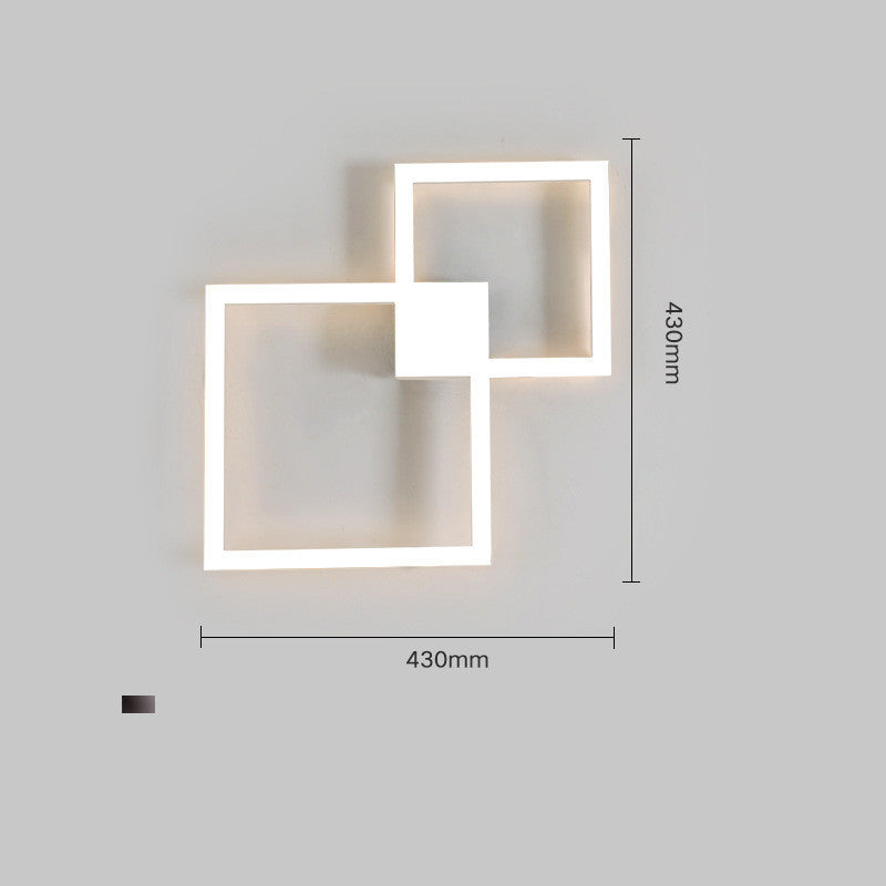 Modern Creative Geometric Square Aisle Wall Decoration Lamps My Store