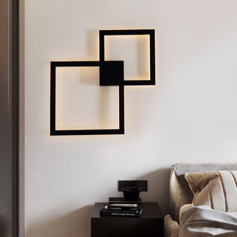 Modern Creative Geometric Square Aisle Wall Decoration Lamps My Store