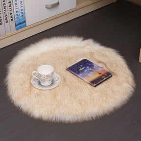 Hair Plush Carpet Floor Mats Household Floor Mats  Wool Round Bedroom Carpets My Store