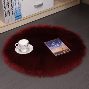 Hair Plush Carpet Floor Mats Household Floor Mats  Wool Round Bedroom Carpets My Store