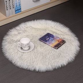 Hair Plush Carpet Floor Mats Household Floor Mats  Wool Round Bedroom Carpets My Store