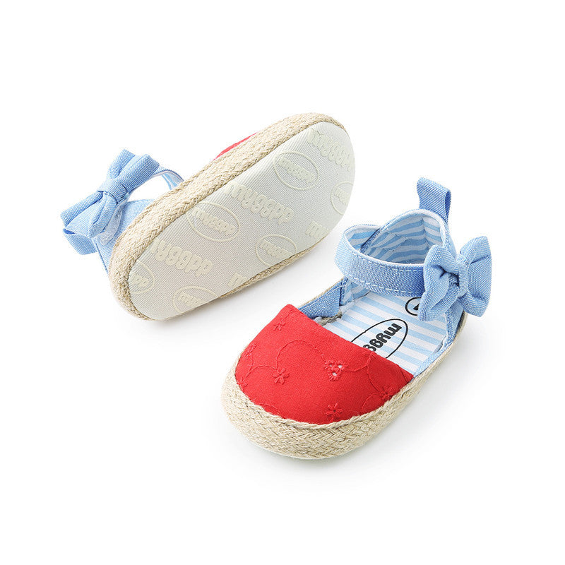 Baby Shoes Bowknot Breathable Baby Shoes Velcro My Store