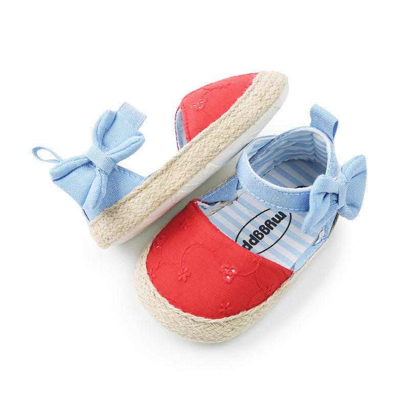 Baby Shoes Bowknot Breathable Baby Shoes Velcro My Store