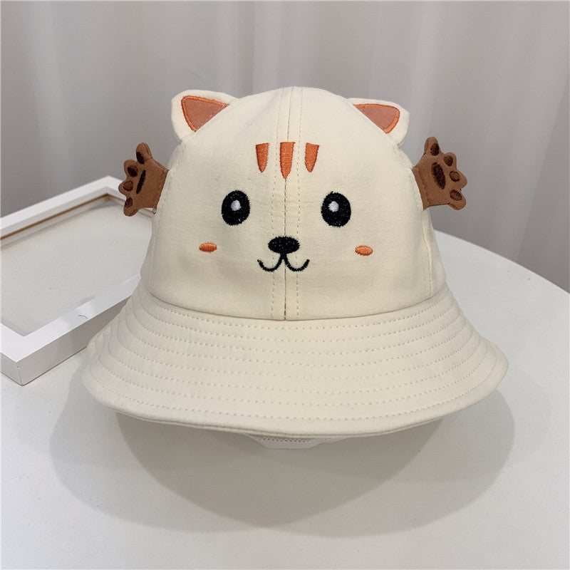 New Products Kitten And Frog Sun Hat Small Pot Hat Baby Hat My Store