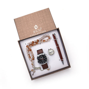 Set Boutique Gift Set Ring Rosary Quartz Watch Pen My Store